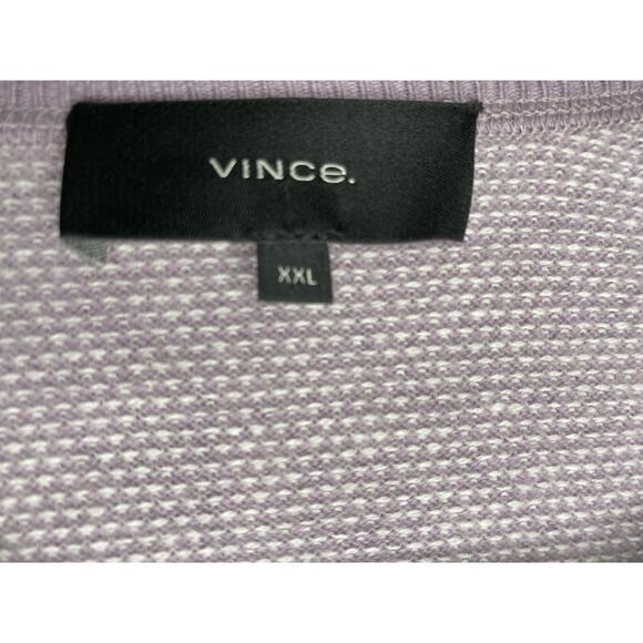 VINCE Sweater Mens XXL Purple Knit Wool Cashmere Preppy Basic Pullover Crewneck - Picture 5 of 12